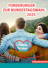 Broschüre des vzbv zur Bundestagswahl 2025